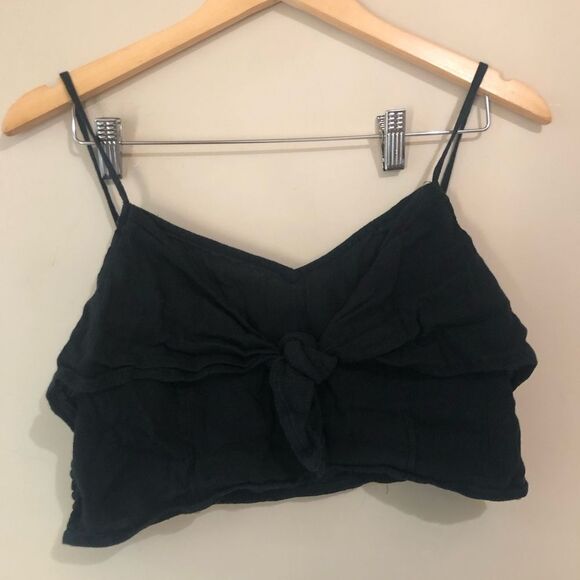 ➿ Aerie | Smocked Back Cropped Top - Picture 1 of 4